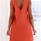 Women's Solid Sleeveless Above Knee Dresses