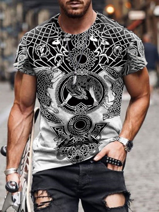 Casual Crew Neck Short Sleeve T-Shirt