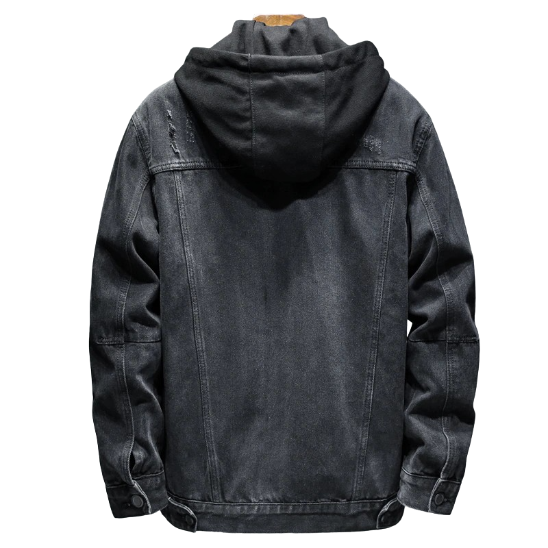 Cotton Hooded Denim Jacket