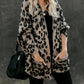 Leopard Long Sleeve Loose Cardigans