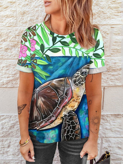 Turtle Print T-Shirt