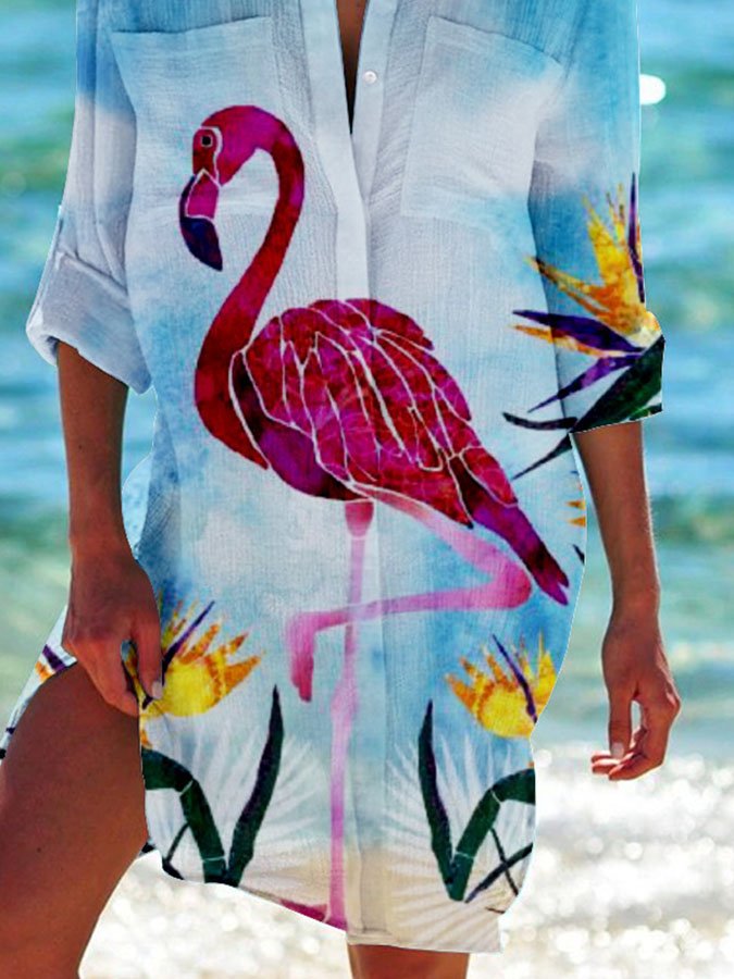 Graffiti Print Resort Shirt