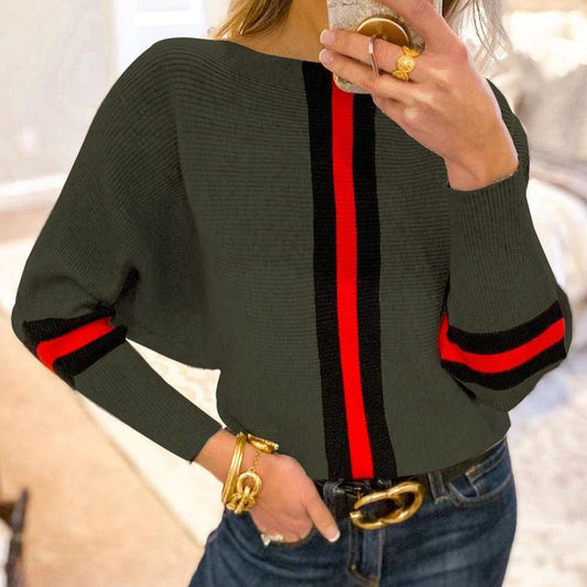 Green Boat Neck Sweater