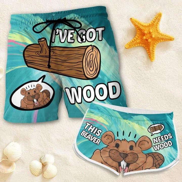 Couple Matching - I've Got Wood - Shorts