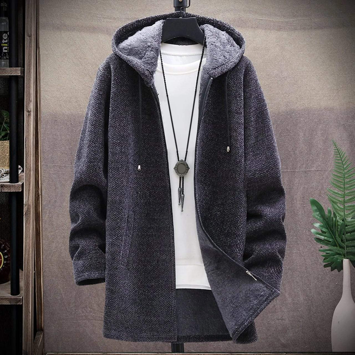 Moveposition's Ben - Cozy Hoodie with over length and side pockets-Move Position