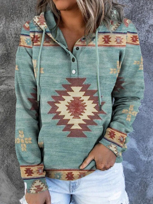 Women's retro western style hoodie