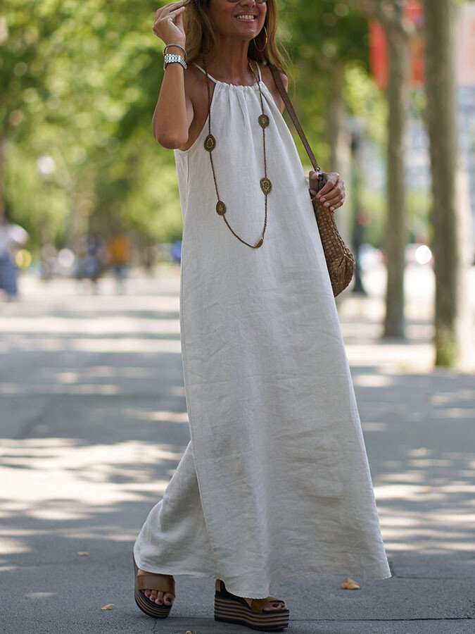 Sleeveless Suspender Dress