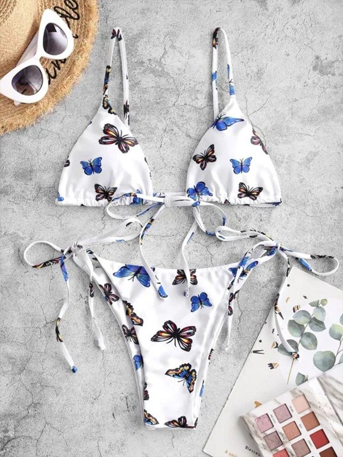 Butterfly Print Bikini