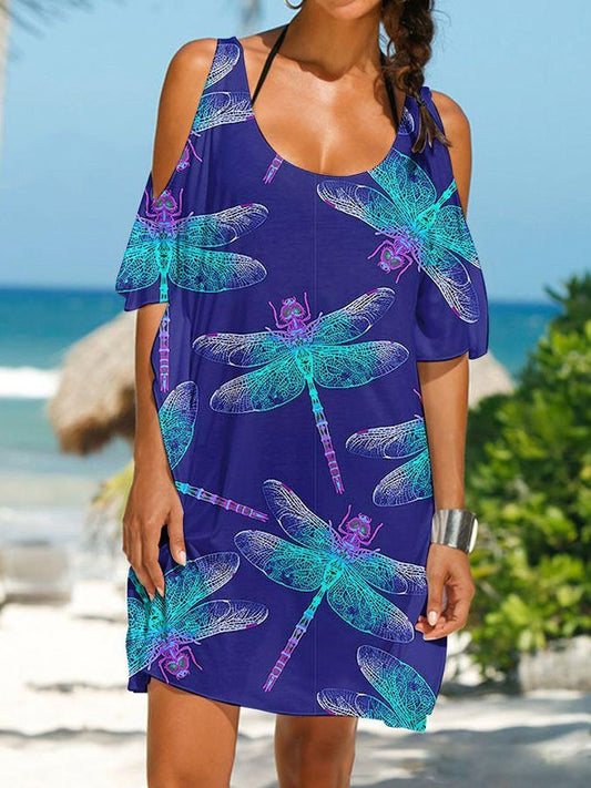 Dragonfly Print Dress