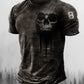 Men's Vintage Skull Short Sleeves T-Shirt