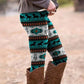 Western Ethnic Style Geometric Print Leggings