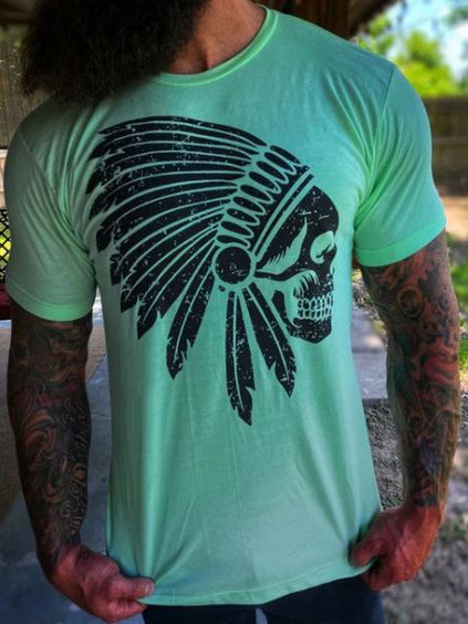 Men's Western Print T-Shirt