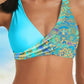 Printed Sexy Lace-Up Bikini Set