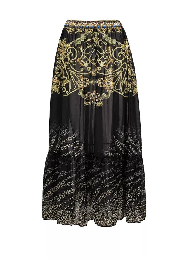 Printed Backless Fashion Two Piece Swimsuit