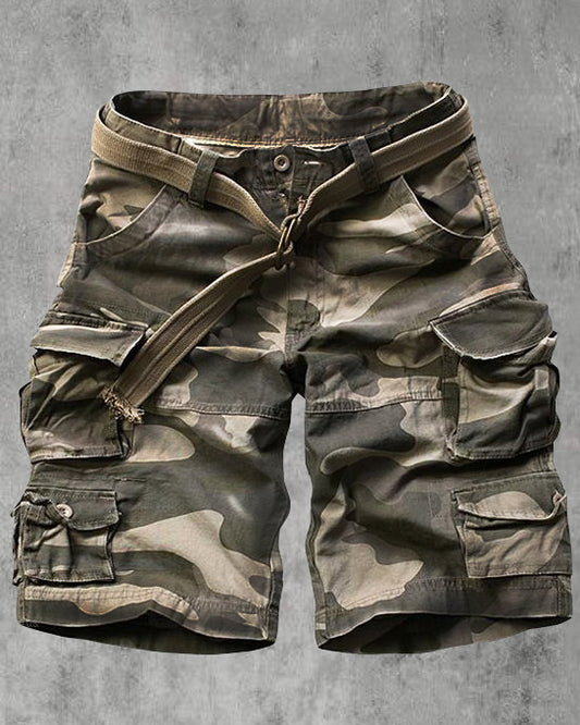 Mens Outdoor Camouflage Casual Shorts