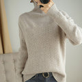 Chevron High Neck Long Sleeve Sweater