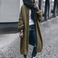 Trendy Street Knit Oversize Maxi Plain Cardigan Sweater