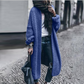 Trendy Street Knit Oversize Maxi Plain Cardigan Sweater