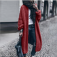 Trendy Street Knit Oversize Maxi Plain Cardigan Sweater