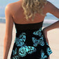 Women's Sexy Butterfly Print Beach Swimsuit