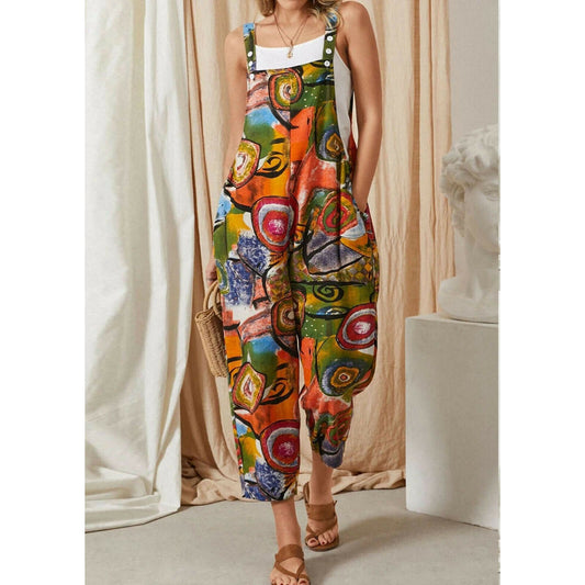 Vintage Leisure print jumpsuit