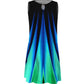 Color Block Sleeveless Casual Dress