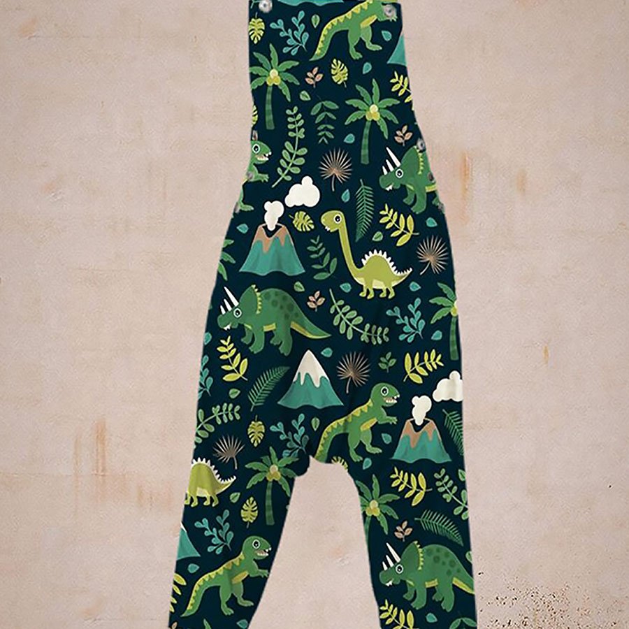 Ladies Casual Printed Harem Jumpsuit