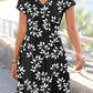 Leaf V Neck Elegant Dresses