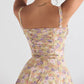 Comfortable Beauty-No underwire-Print Bustier Sundress