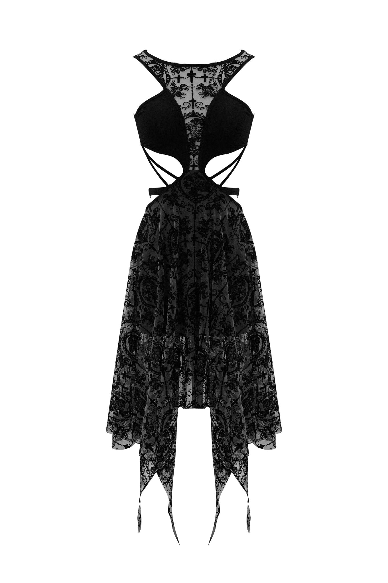 Lace Cameo Butterfly Dress