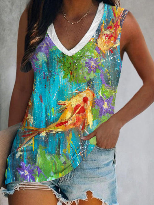 Graffiti Print Vest