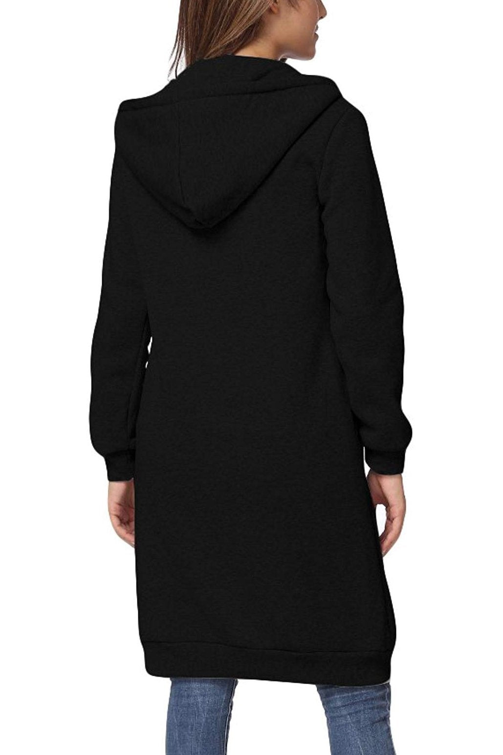 Long Zip Sweatshirt Hoodie