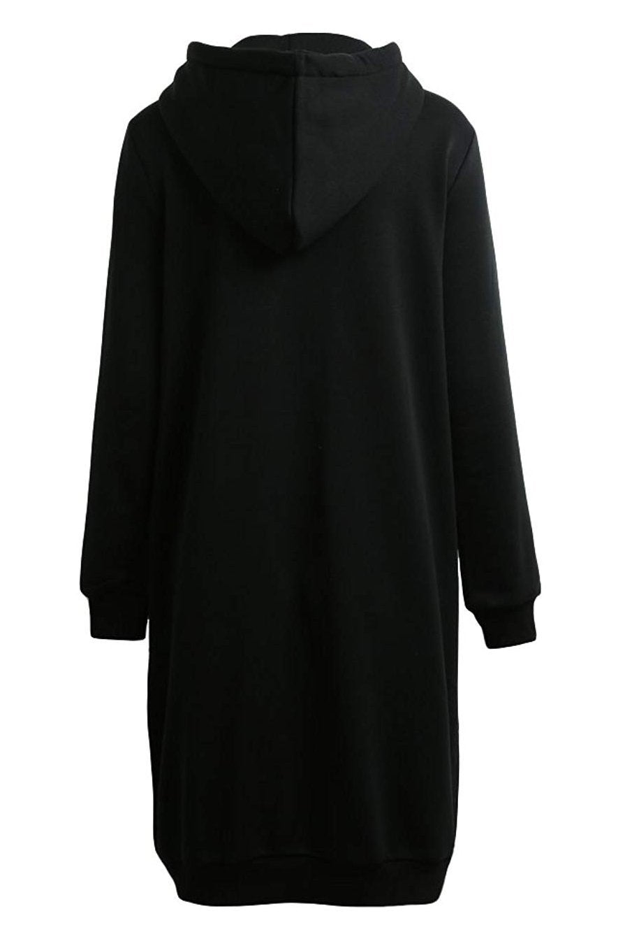 Long Zip Sweatshirt Hoodie