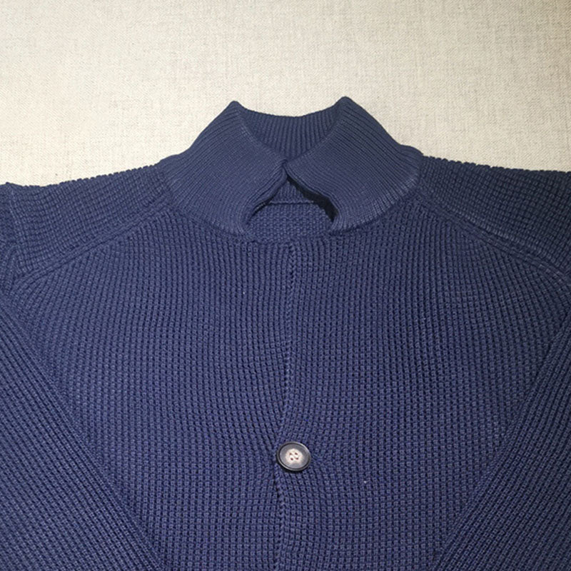 Men's Casual Stand Collar Knit Blazer 65688948M
