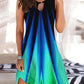 Color Block Sleeveless Casual Dress