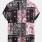 Paisley Print Button Up Shirt #Random pattern design# & Swim Shorts