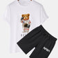Astronaut Bear Print T-Shirt & NASA Print Shorts