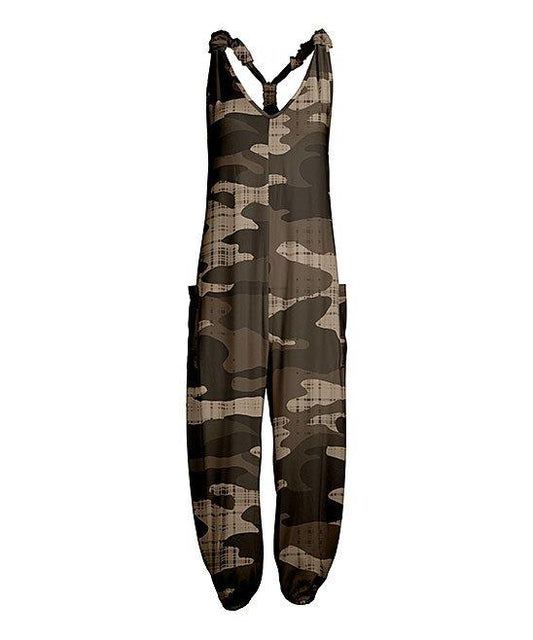 Camouflage casual and comfortable one-piece