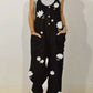 women's Floral Print Strapless Jumpsuit