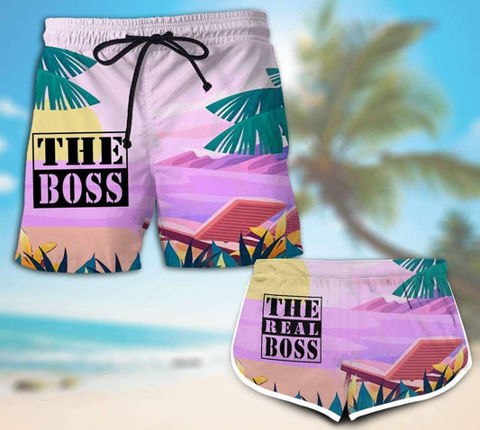 Couple Matching - Boss and Real Boss - Shorts