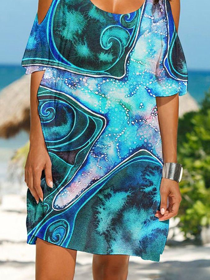 Fashion Resort Print Dress