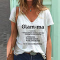 Women's GLAM-MA Lettered Casual T-shirt