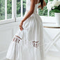 Women&#039;s Lace Stitching Sling Dress
