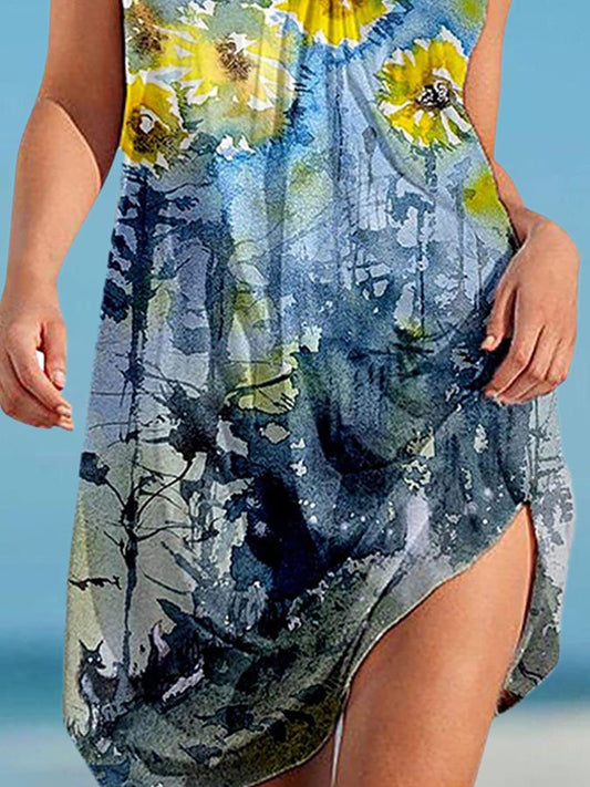 Painting Print Dress