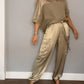 Smooth Satin Half-sleeved Top and Pants SetBUY 2 SETS FREE SHIPPING