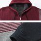 Contrast Color Hooded Trendy Zip Cardigans