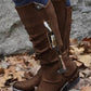 Casual Round Toe Side Zip Martin Boots