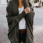 Asymmetric Hem Batwing Sleeve Cardigans