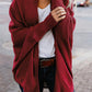 Asymmetric Hem Batwing Sleeve Cardigans