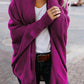 Asymmetric Hem Batwing Sleeve Cardigans